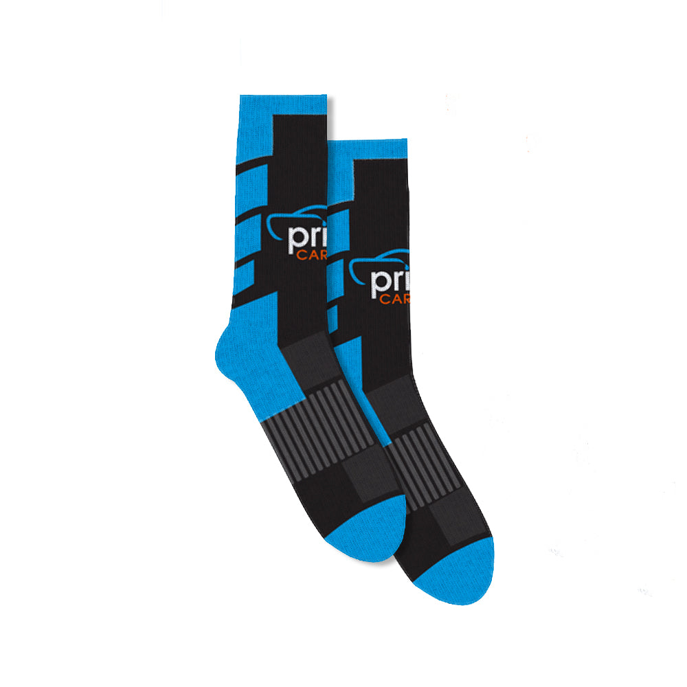 Tall Athletic Custom Socks - Royal Blue