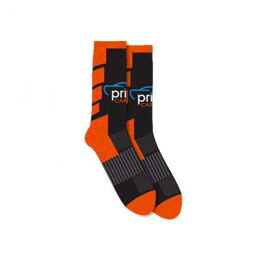 Tall Athletic Custom Socks - Bright Orange