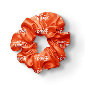 Custom Scrunchies With Full Color Sublimation - Orange